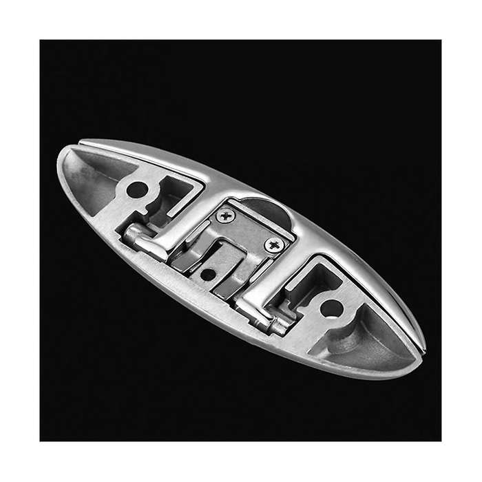 6 Inch Marine Grade Boat Stainless Steel 316 Folding Pull Cleat Dock Deck Hardware Wire Rope Cleat f