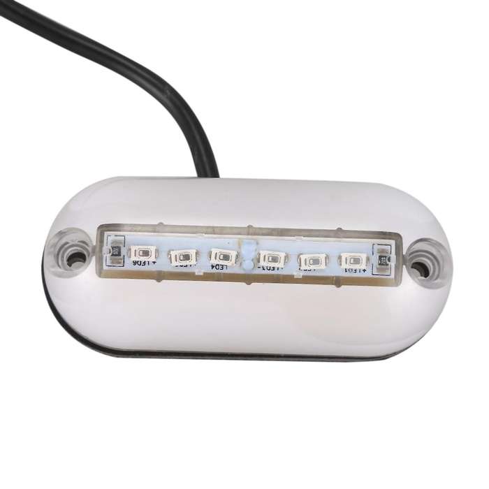 6 Led Underwater Fishing Light 12V Boat Night Light Water Landscape Lighting for Marine Boat