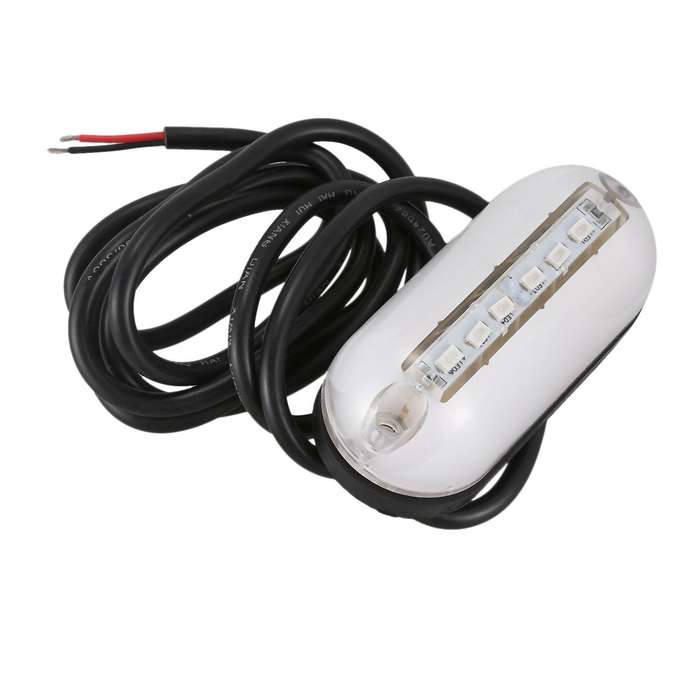6 Led Underwater Fishing Light 12V Boat Night Light Water Landscape Lighting for Marine Boat