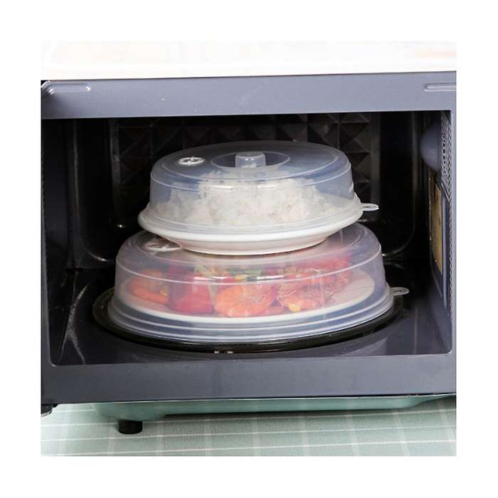 6 Pack Microwave Covers, Plastic Microwave Covers, Microwave Plate Covers for Food with Valve, 2 Si
