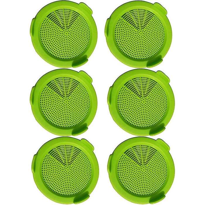 6 Pack Sprouting Jar Strainer Lids-mouth Mason Jar Sprouting Kit Lids