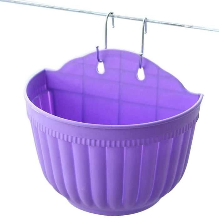 6 Pack Wall Hanging Planter Pots Vertical Garden Window Hang Box Container for Plants Flowers Herbs