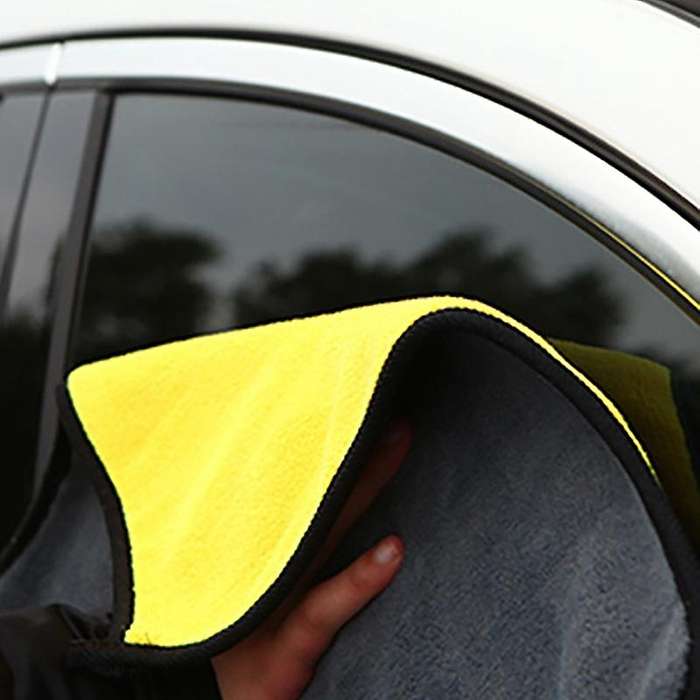 6 Pcs Car Wash Microfiber Towel Auto Cleaning Drying Cloth Hemming Super Absorbent 11.8X23.6.Inch