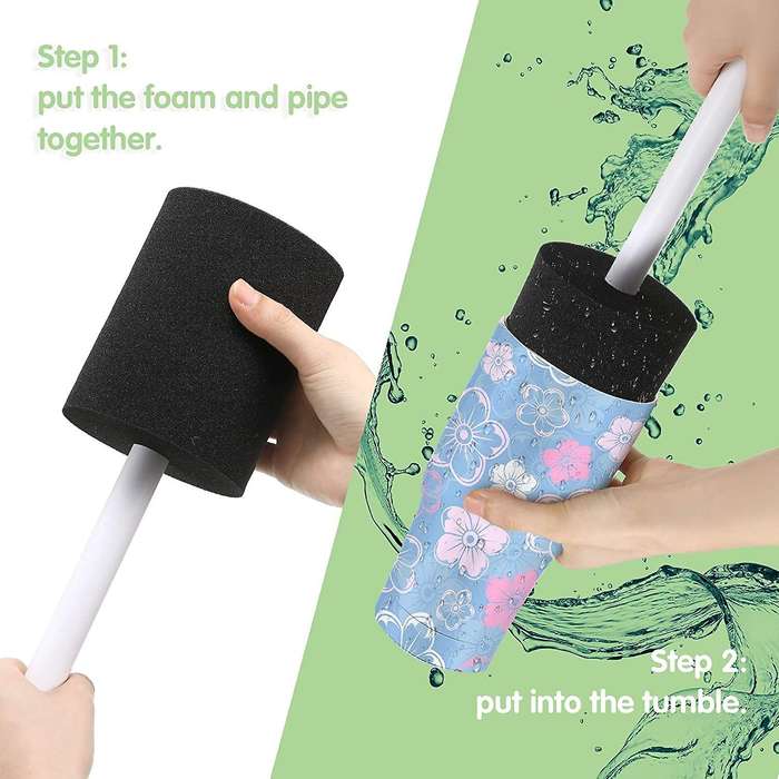 6 Pcs Cup Turner Foam Tumbler Inserts for 3/4 Inch PVC Pipe Tumbler Inserts Fit 10 Oz to 40 Oz Tumbl