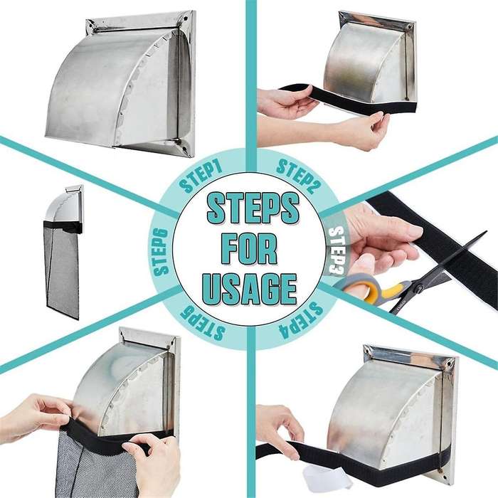 6 Pcs Dust Lint Bag for Vent Exterior Dryer Lint Trap Dryer Lint Cover for Outdoor Outside Capturing