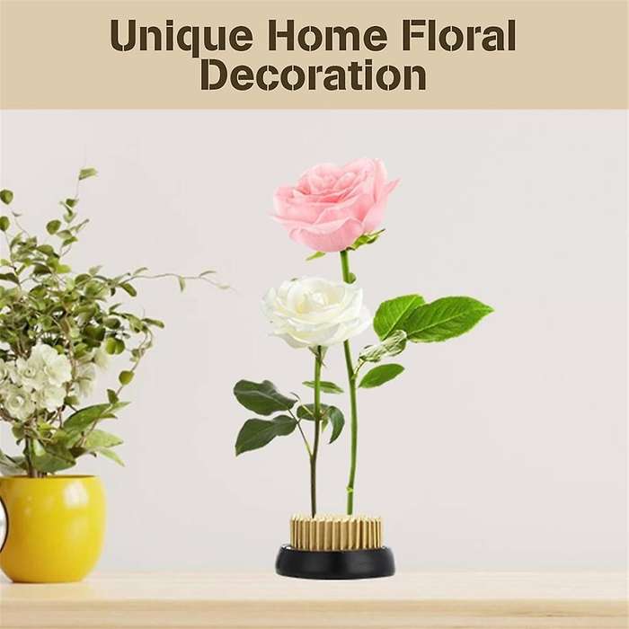 6 Pcs Flower Frogs, 2.1 Inches Round Brass Flower Holders, Japanese Ikebana Vase Floral Frogs, Flowe