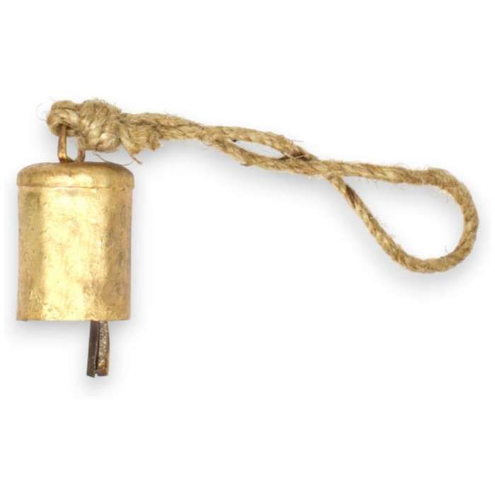 6 Pcs Vintage Hanging Bells,Metal Handmade Cow Bells Decoration with Rope for Christmas or Any Celeb