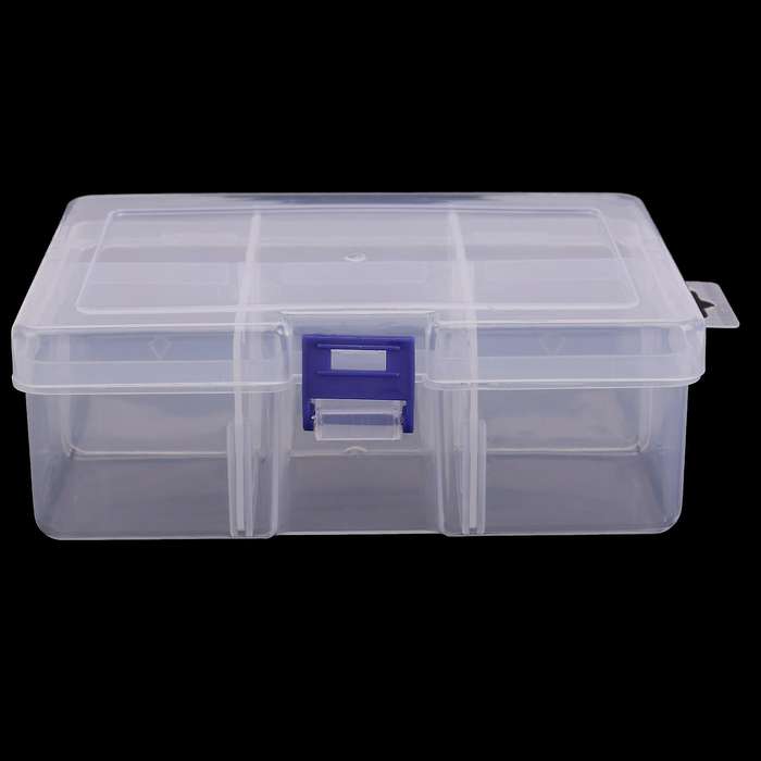 6 Removable Plastic Storage Box Jewelry/Earring/Tools Container
