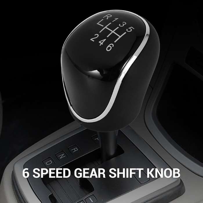 6 Speed Car PU Leather Shift Knob Shift Lever for Mondeo IV C-MAX Transit Focus MK3 MK4 Kuga