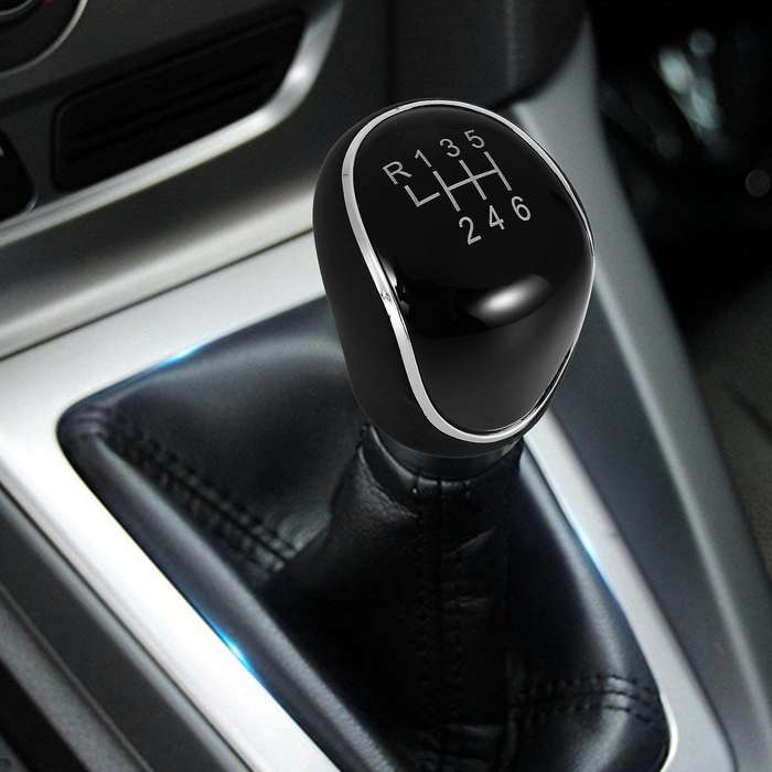 6 Speed Car PU Leather Shift Knob Shift Lever for Mondeo IV C-MAX Transit Focus MK3 MK4 Kuga