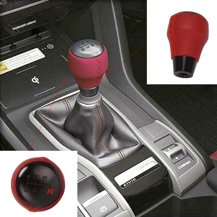 6 Speed MT Car Shift Knob Stick Ball Head Change Lever Knob for Type R 2017-2019 08U92-TEA-110
