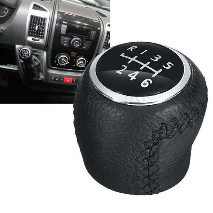 6 Speed PU Leather Shift Gear Knob for Ducato Relay Boxer