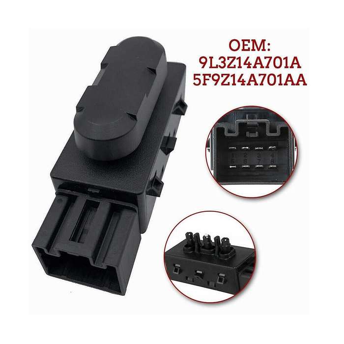 6 Way Power Seat Switch for F250 F350 F450 F550 Super Duty 2009-2014 9L3Z14A701A 5F9Z14A701AA
