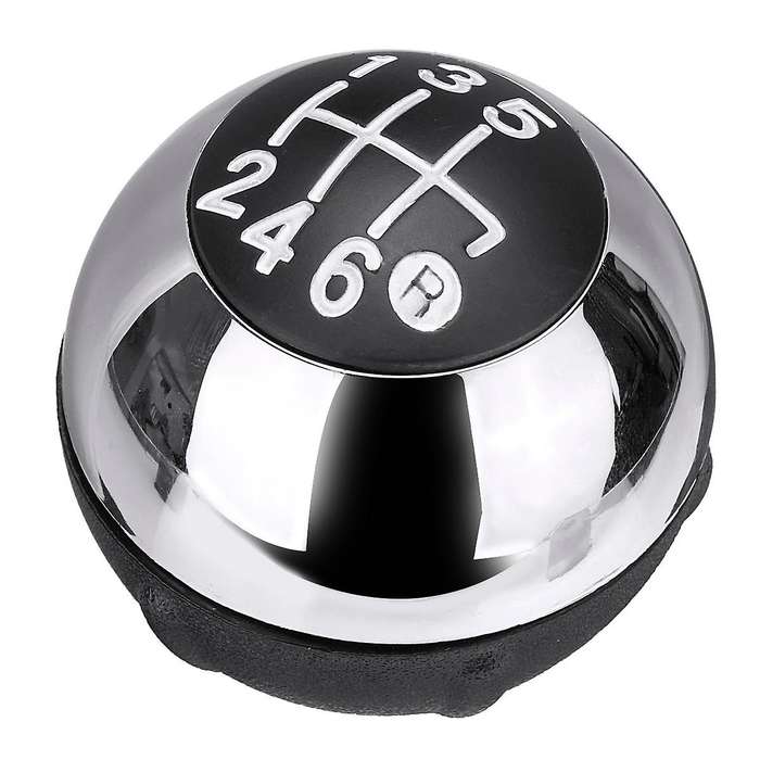 6 Speed Stick Shift Lever Knob Manual Transmission 55344048 for 500 2012-2018 Silver