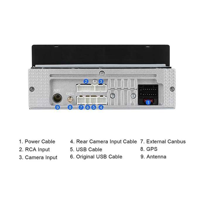 6.9In Android13 Car Radio 1Din Multimedia Player 2G+64G GPS Stereo WIFI Bluetooth Carplay Android Au
