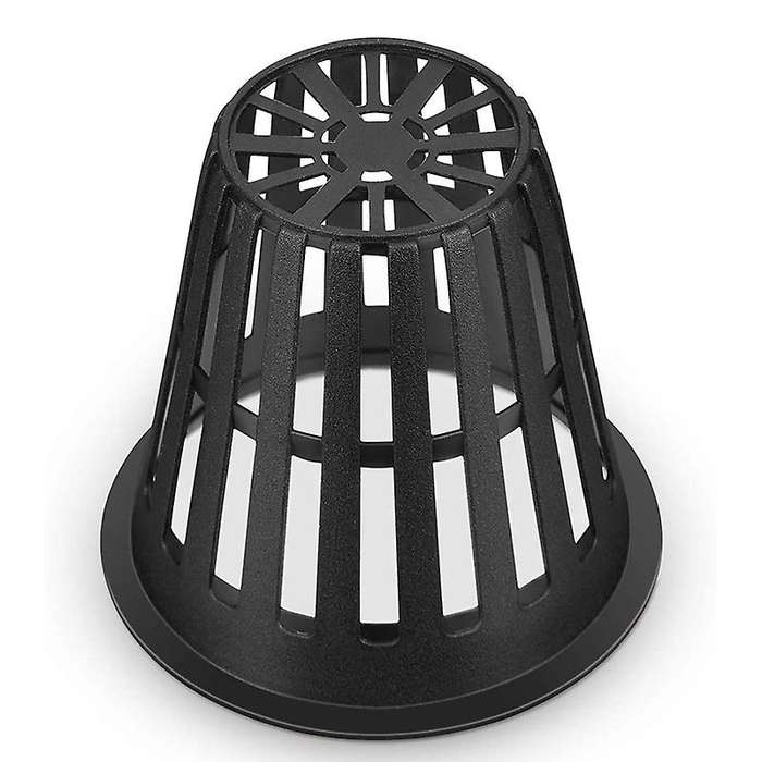 60 Pack 2 Inch Slotted Mesh Wide Lip Plant Net Basket Compatible Hydroponics