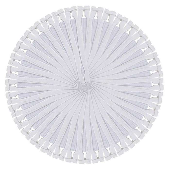60 Pcs Fan White Paper Round Heart Decoration Wedding Party Gift for Guests Anniversary Wedding Bap