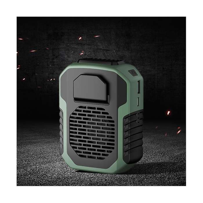 6000mah Portable Hanging Waist Fan Wearable Electric Fan Usb Charging Mini High Wind Power Fan for O