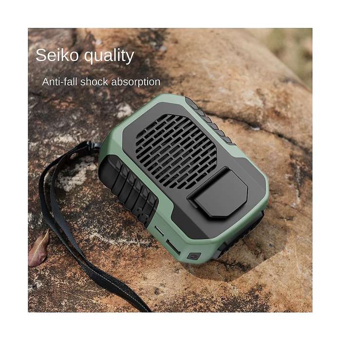6000mah Portable Hanging Waist Fan Wearable Electric Fan Usb Charging Mini High Wind Power Fan for O