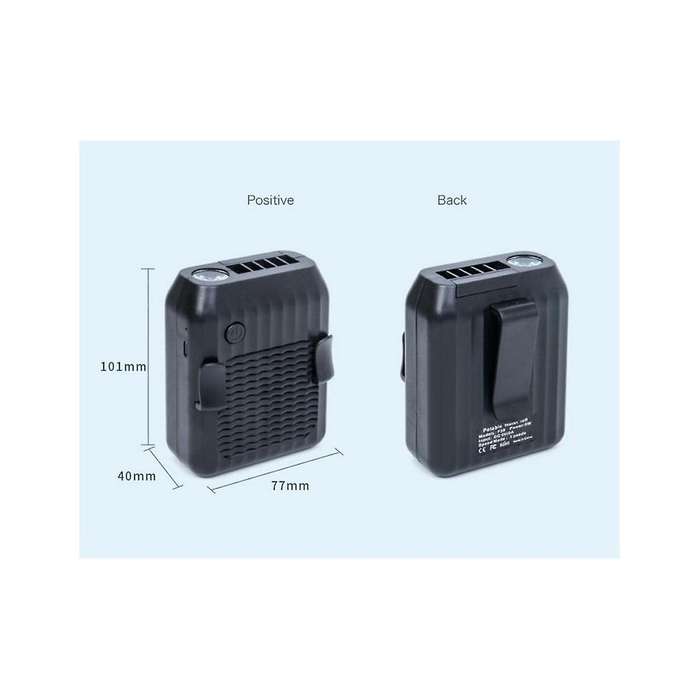 6000mah Hanging Neck Fan Mini Cooler Usb Mobile Charging Bank Ventilador Waist Hanging Fan with Str