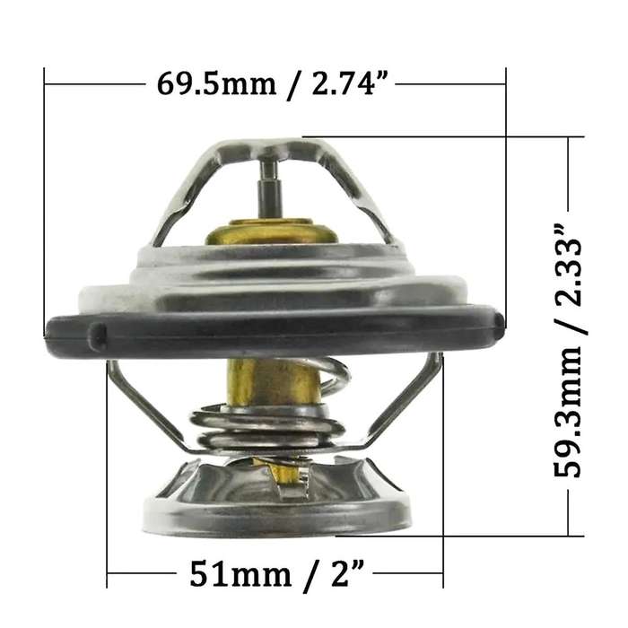6062030475 6012030076 New Engine Coolant Thermostat 80 for Sports 2.9l 2004 2005 2006 2007