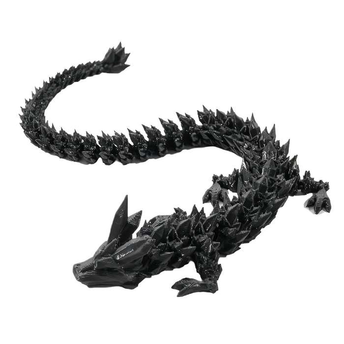 60CM Movable Dragon Ornament with Joints Dragon Ornament Stress Reducing Desktop Toy Ornament