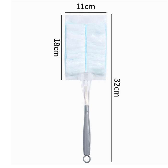 60pcs Duster Refills Electrostatic Duster for Cleaning with 2 Handles for Home Ceiling Furniture Mul