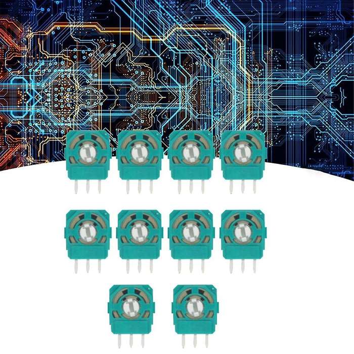 60PCS Joystick Potentiometers Sensor Module Kit for Controllers 3D Thumbstick Axis Resistors Repair