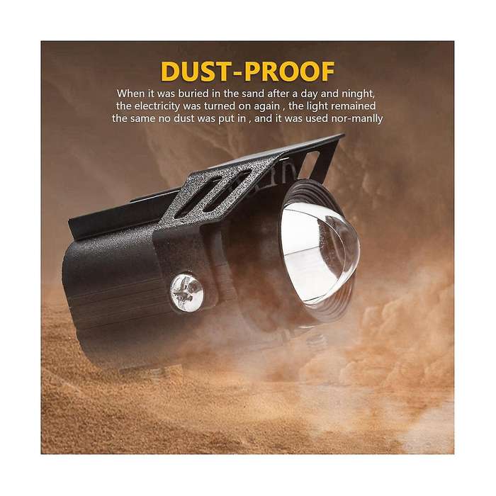 60w Motorcycle Led Driving Lights Fog Lamp Spot Lights White+yellow Headlights for Motorcycle Suv B