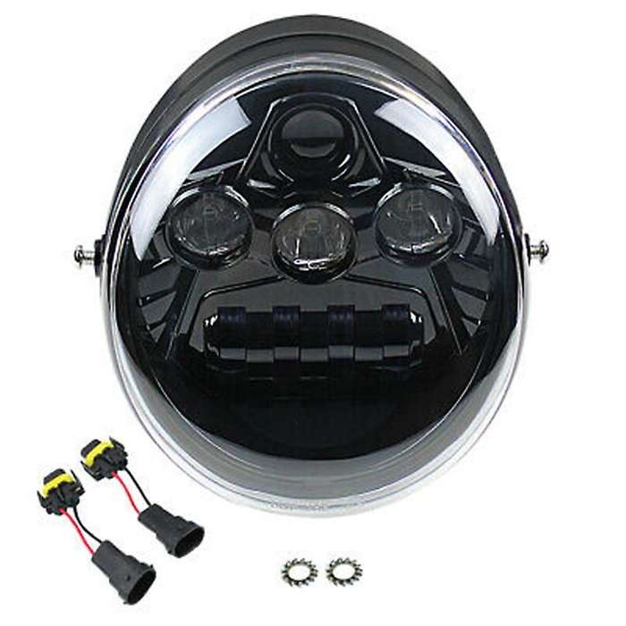 60W Motorcycle LED Headlights HI Low Beam Headlights for VRSC VRSCA VRSCB V-Rod Muscle 2002-2017