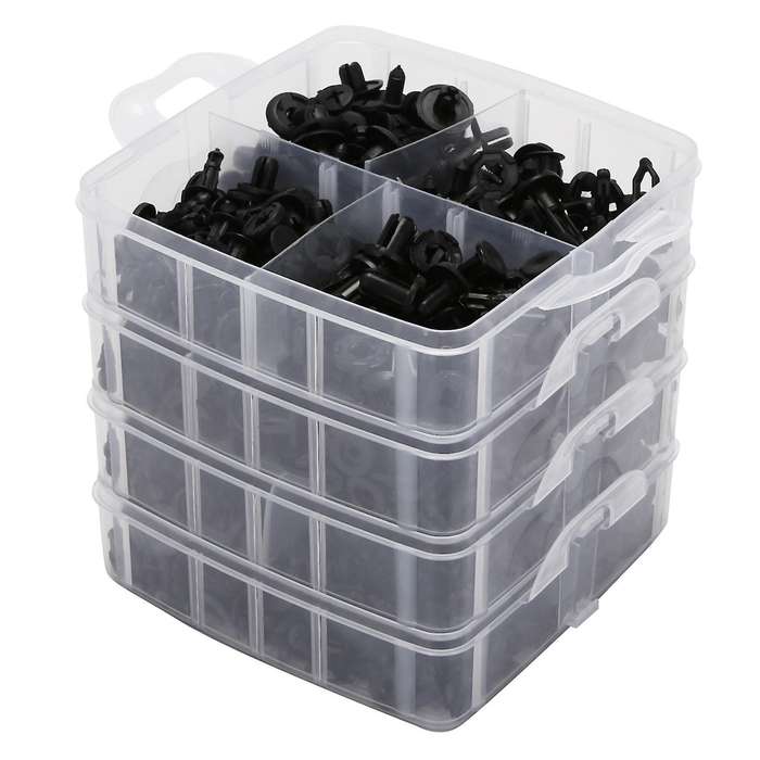 620Pcs/Box Auto Fastener Clip Mixed Car Body Push Retainer Pin Rivet Bumper Door Trim Panel Retainer