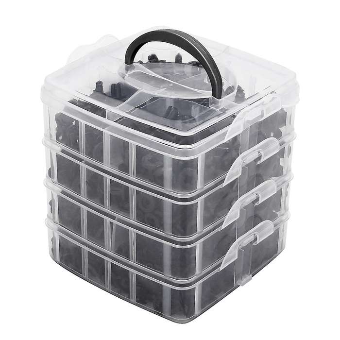 620Pcs/Box Auto Fastener Clip Mixed Car Body Push Retainer Pin Rivet Bumper Door Trim Panel Retainer
