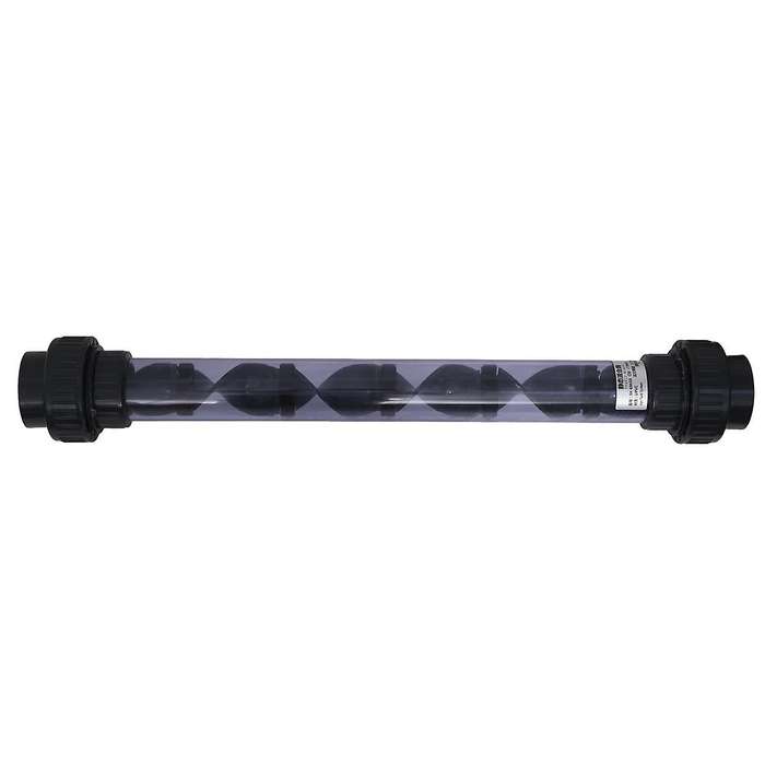 63mm Union Connector UPVC Helical Static Mixers Industry Anti Corrosion Plastic Dosing Liquid Mixin