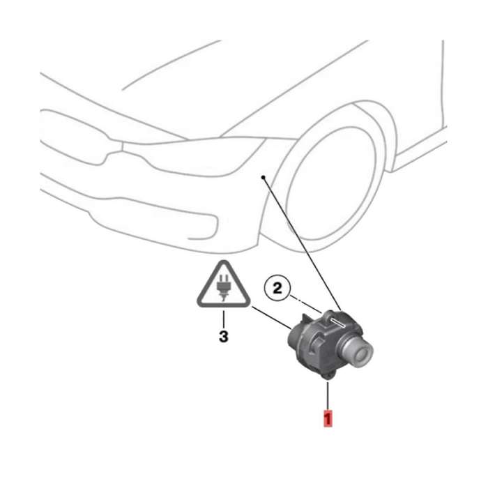 66539240352-02 Right Front Surround Side View Backup Camera for X5 E70 X6 E71 F01 F02 F06 F07 F10 F1