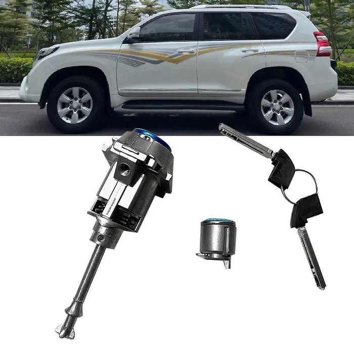 69005-0g020 Car Ignition Lock Cylinder with 2 Keys for Land Cruiser Prado 2010-2019 Door Lock Cylin