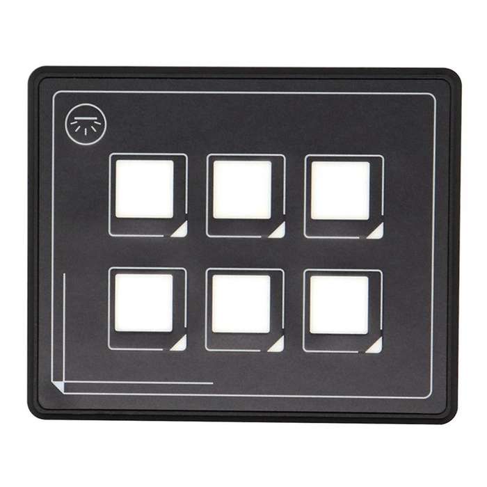 6-bit Bluetooth Switch Panel, Push Button Switch Auxiliary Panel, Touch Type Backlit Membrane Contro