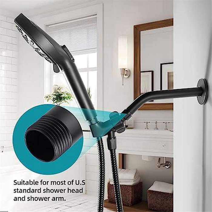 6-Inch Wall Mount Shower Arm Extension for Fixed Shower Head