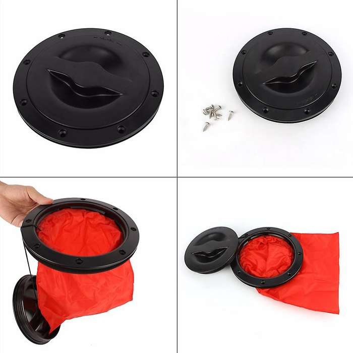 6-Inch Marine Seal Hatch Marine Deck Pull-Out Deck and Storage Bag Cover Kit for All Sizes Of Kayaks