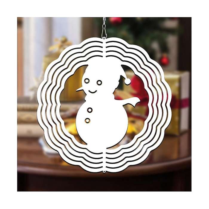 6pack 8 Inch Sublimation Wind Spinner Blanks Christmas Day Wind Spinners Hanging Wind Spinners for O