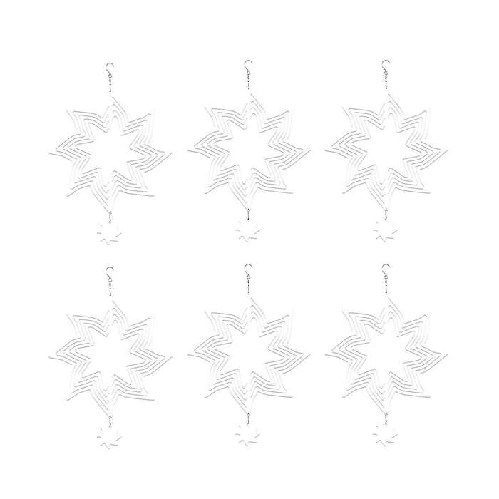 6pack 8inch Sublimation Wind Spinner Blanks Wind Spinners 3d Hanging Wind Spinners for Indoor Outdoo