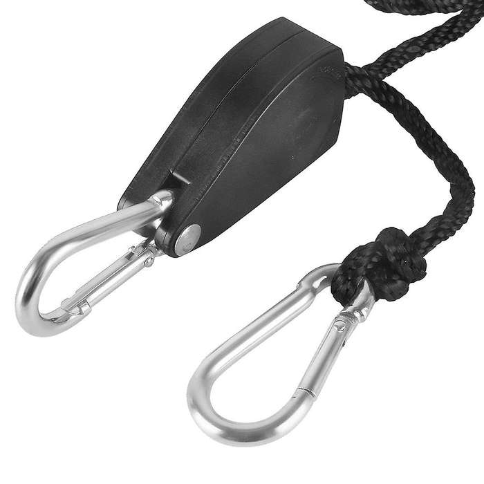 6-Pair 1/8 Inch Heavy Duty Adjustable Rope Clip Hanger for LED Grow Light Grow Tent Reinforced Metal