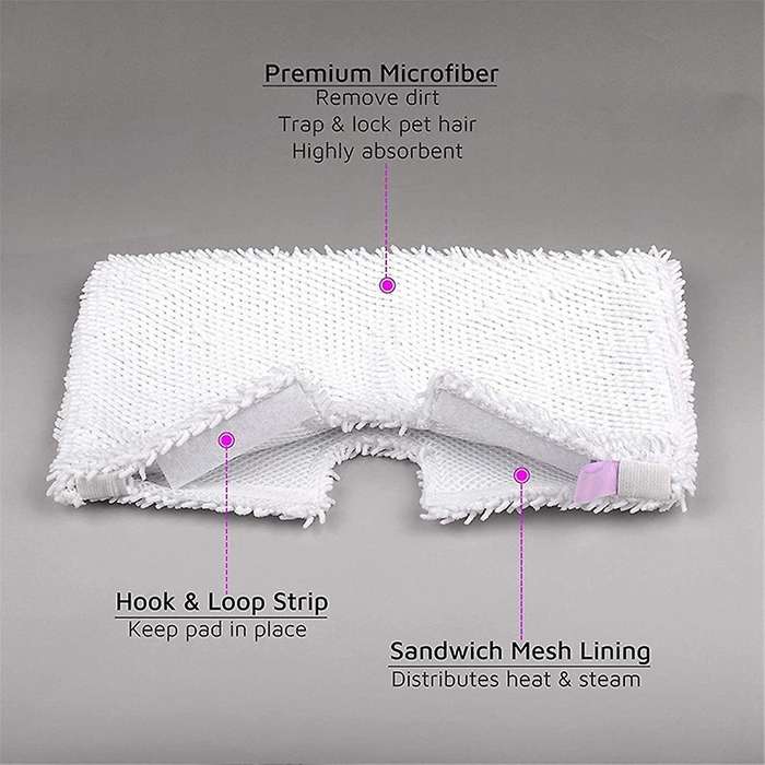 6-Pack Steam Pocket Mop Replacement Pads for S3500 Series Steam Pocket Mops