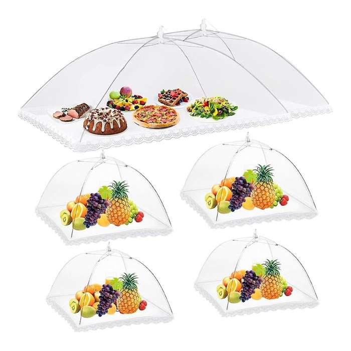 6Packs Food Covers for Outside Mesh, Food Tents/Food Covers for Outdoors, Outdoor Food Covers Food N