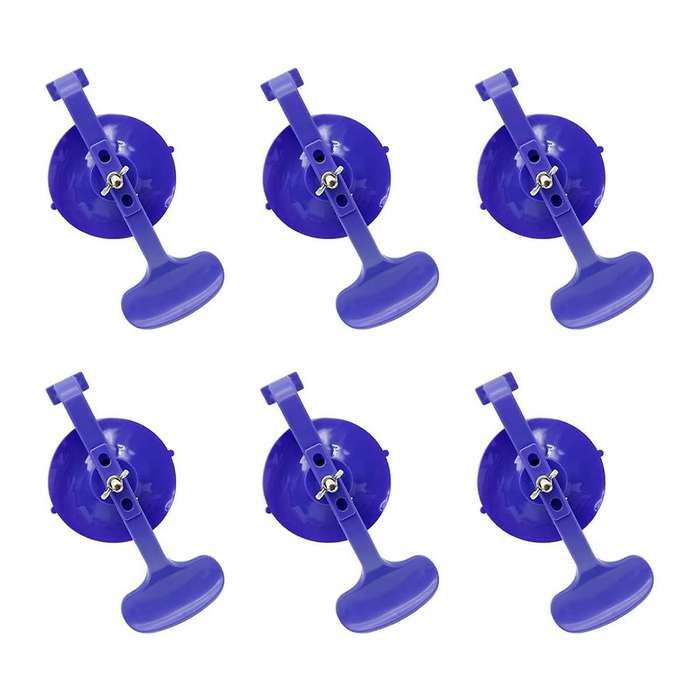 6pc Suction Cup Clamp Set, Class Clamp Kit for Car Convertible Glass Windshield Top Repair Gluing