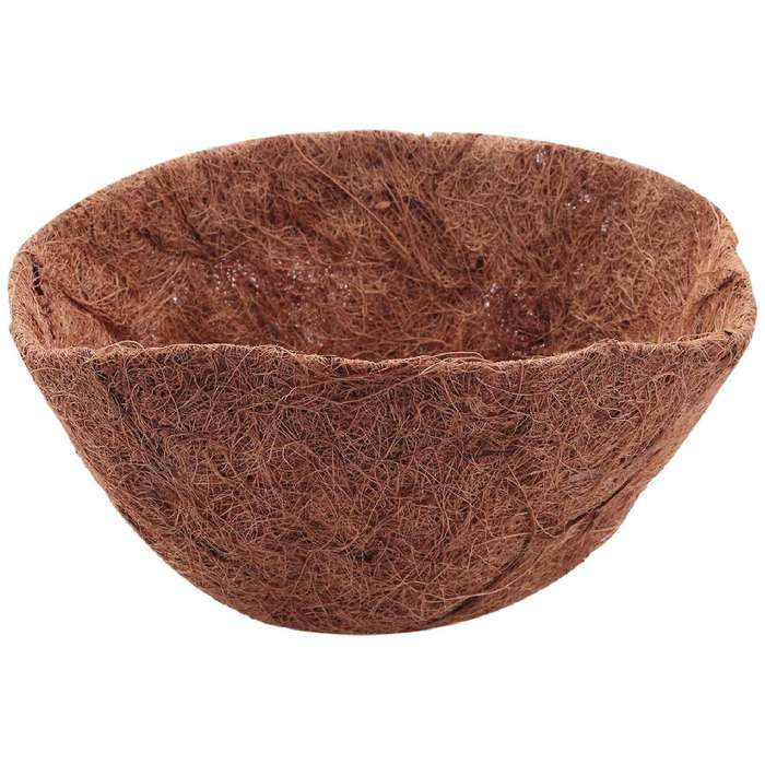 6pcs 10in Half Round Liner Half Circle Coconut Fiber Replacement Liners for Hanging Baskets Garden