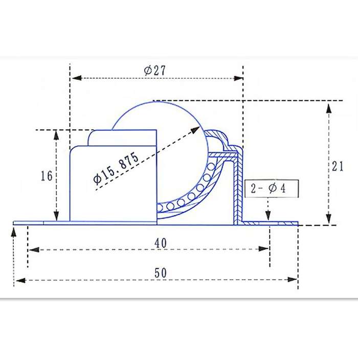 6Pcs 5/8Inch 15.8mm Roller Ball Transfer Bearings Ball Transfer Unit Bearing Conveyor Roller Wheel
