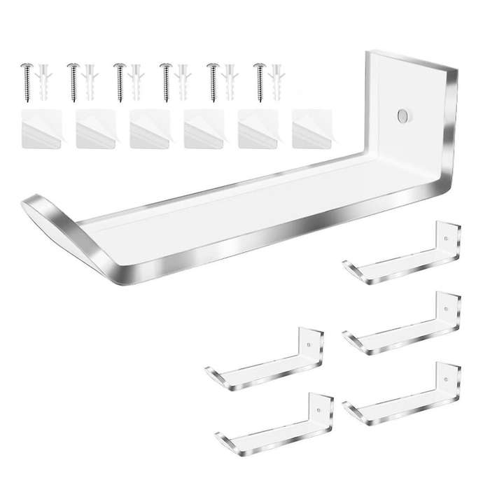 6pcs Acrylic Hat Holder for Wall Hat Rack Hat Holder Organizer Hold Hat Hangers for Door
