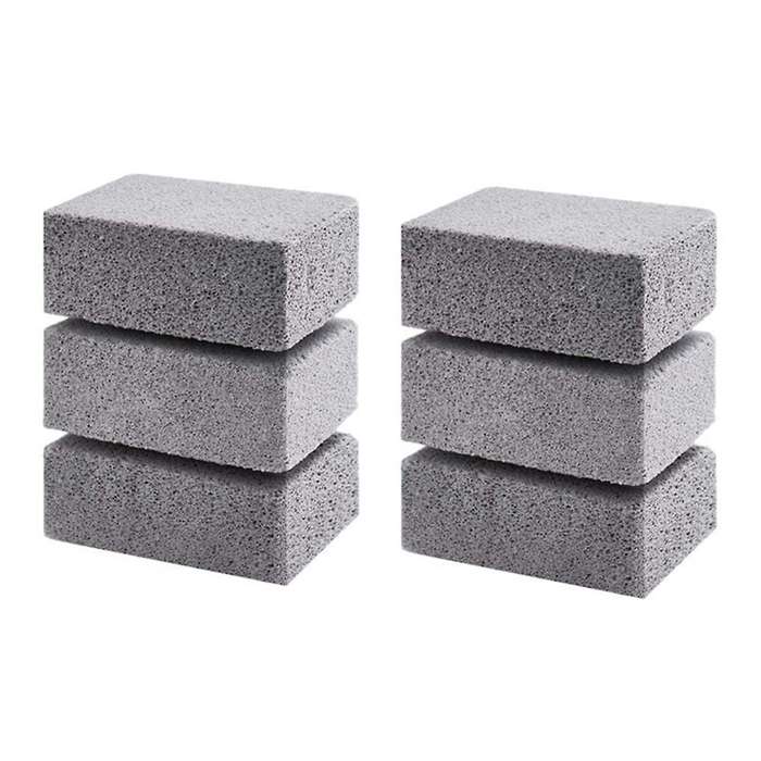 6pcs Bbq Grill Clean Brick Block Barbecue Cleaning Stone Bbq Racks Stains Grease Cleaner Gadgets Ki