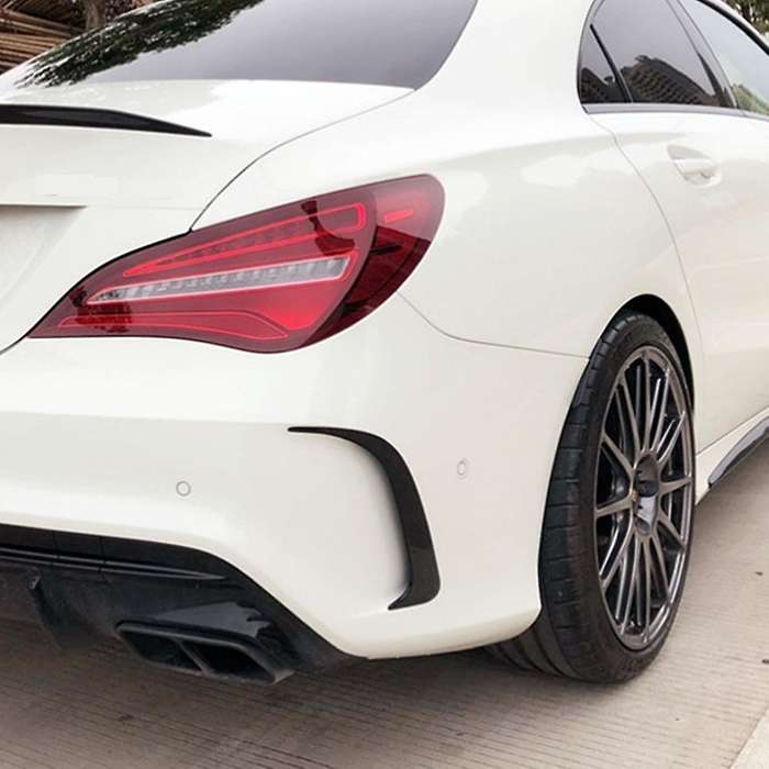 6Pcs Car Bumper Splitter Spoilers Side Air Vent Canard Trim Kit for CLA CLA200 220 250 260 2016-2019