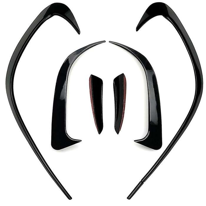 6Pcs Car Bumper Splitter Spoilers Side Air Vent Canard Trim Kit for CLA CLA200 220 250 260 2016-2019